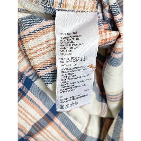 Tommy Bahama Mens Orange Striped Button Down Shirt Small 100% Cotton Pre-owned - Picture 8 of 12